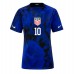 Damen Fußballbekleidung Vereinigte Staaten Christian Pulisic #10 Auswärtstrikot WM 2022 Kurzarm